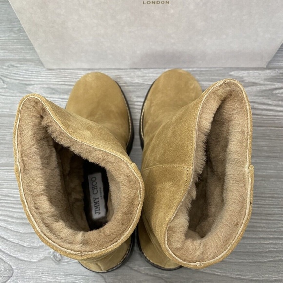 Jimmy Choo Tan Ankle Boots - Picture 6 of 8